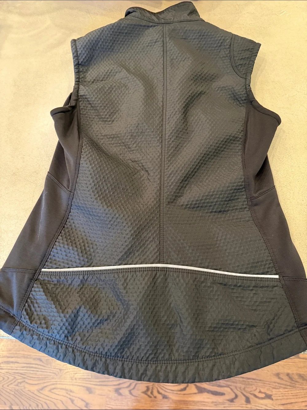 Nike Black Quilted Sleeveless Running Vest